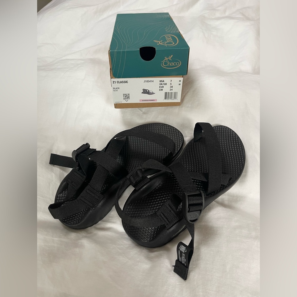 Chaco Kids Black Adventure Sandals
